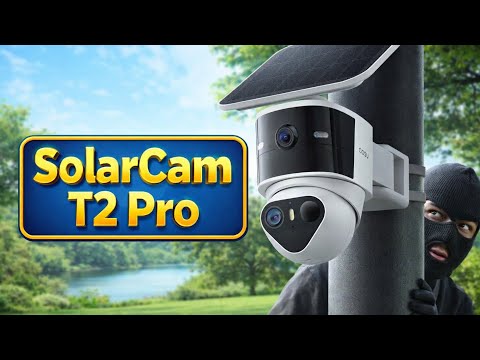 aosu T2 Pro - Dual Solar-Powered Wireless Security Cameras - Real-Time Notifications