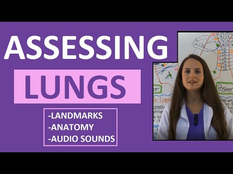 Lung Auscultation Landmarks, Sounds, Placement Nursing | Assessing Lungs Part 1 Video