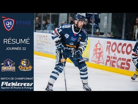 Résumé Les Corsaires de Dunkerque VS Les Ours de Villard-de-Lans (3-2) Journée 22 