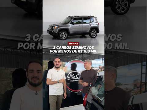 3 opções de seminovos por menos de R$ 100 mil