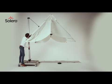 Solero® Laterna Pro – Cantilever parasol – 300×300 or ⌀350cm