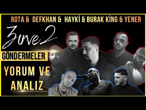 Rota & Defkhan & Hayki & Yener Çevik & Burak King - Zirve 2 / Göndermeler, Analiz ve Yorum