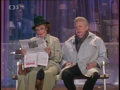 Jiřina Bohdalová a Vladimír Dvořák - Noviny a zloděj (scénka v Televarieté)