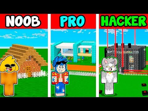¿CUÁL ES LA MEJOR CASA EN MINECRAFT? NOOB vs PRO vs HACKER 😱🏠 LOS VECINOS #1