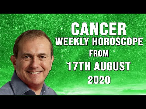 Cancer Weekly Horoscope from 17th August 2020