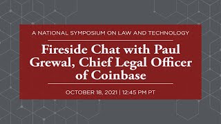 Click to play: Fireside Chat with Paul Grewal, Chief Legal Officer of Coinbase