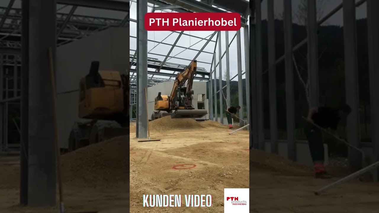 Planierbalken und Abziehbalken für den Baggeranbau