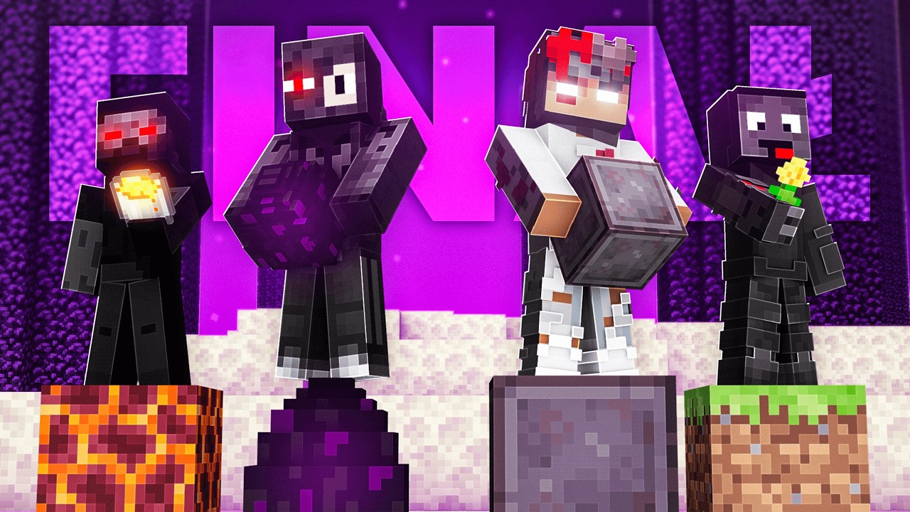 NAPIERAK vs EKIPA RAPY - FINAL (minecraft block shuffle)