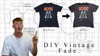 How To Vintage Fade A T-Shirt (Easy At Home DIY)