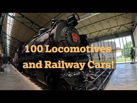 RAILROAD MUSEUM OF PENNSYLVANIA: 90 Minute Walking Tour in 9 Minutes! (4K)