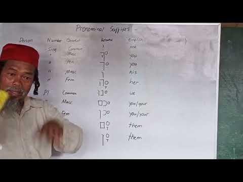 HEBREW PRONOMINAL SUFFIXES