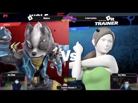 Malco (Wolf) vs Leiarealms (Wii Fit Trainer) Shield Break Samus Losers Round 3