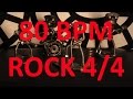 80 BPM ROCK 4 4 Drum Track Metronome Drum Beat