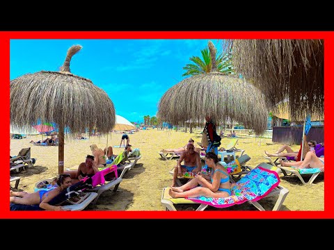 Malaga, Spain | 4K La Malagueta Beach Walk Costa del Sol (July 2025)