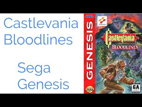 Castlevania Bloodlines Sega Genesis mini review/gameplay