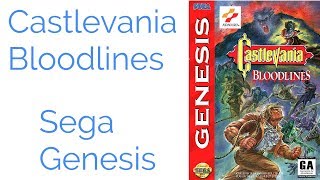 Castlevania Bloodlines Sega Genesis mini review/gameplay