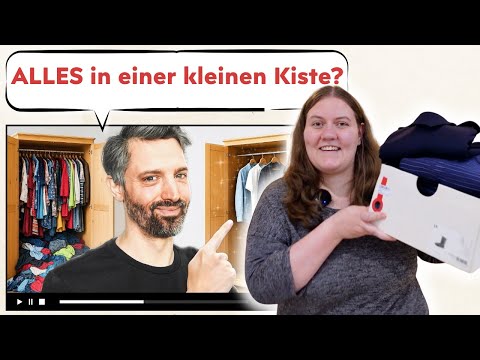 Er hat 80% seiner Kleidung ausgemistet! 🤯📦