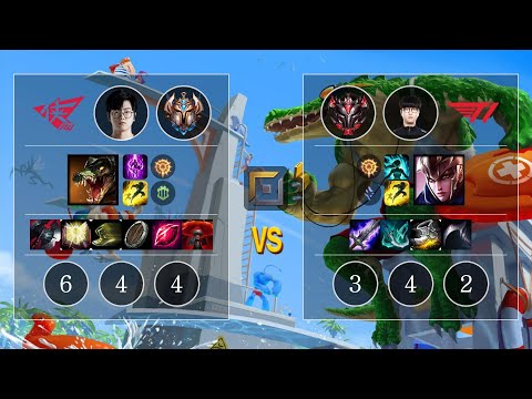 RW Holder Renekton vs T1 Roach Quinn Top - KR Patch 10.13