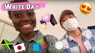 it&#39;s white day! 👩🏾❤️👱🏻 - Japan vlog