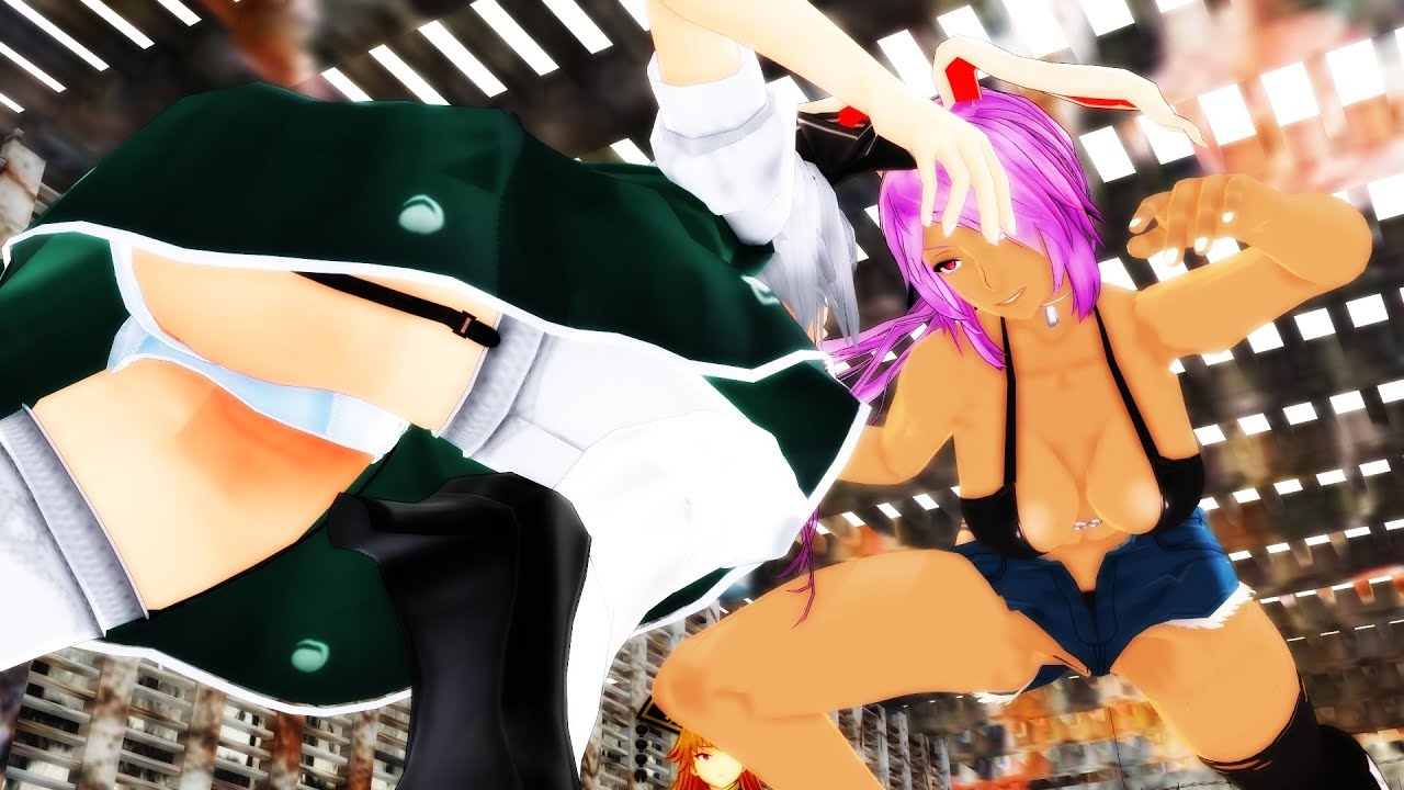 【東方MMD】幻想郷はずかしプロレスリング Fight4 妖夢vs鈴仙 NTRデスマッチ【紙芝居】