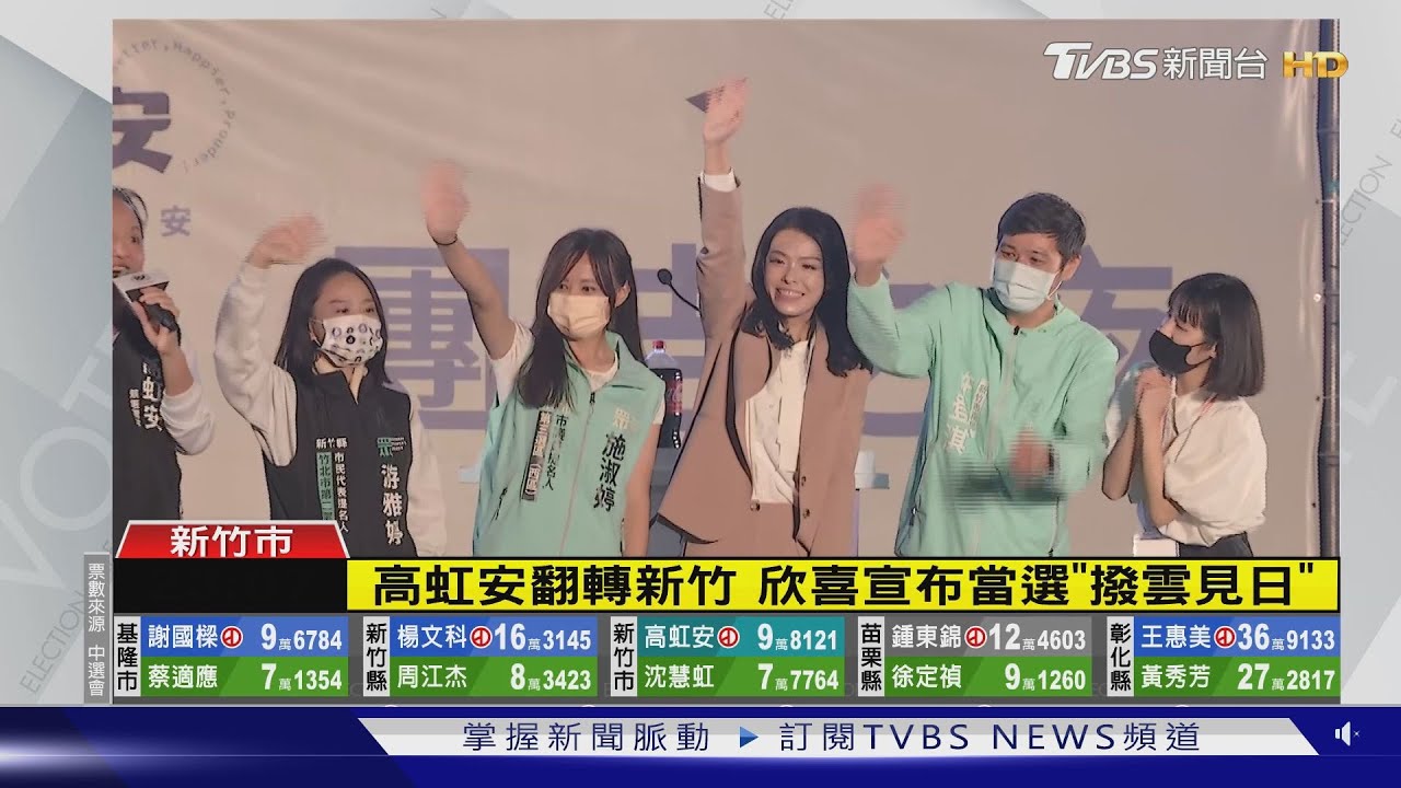 一路領先!高虹安翻轉新竹 自行宣布當選