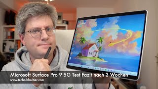 Microsoft Surface Pro 9 5G Test Fazit nach 2 Wochen