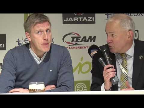 Persbabbel Runar Kristinsson na KSC Lokeren - RSC Anderlecht