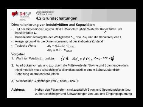 LE4_3c DC/DC Wandler - Dimensionierung L und C