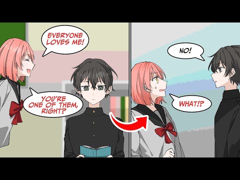 ［Manga dub］A Beautiful classmate makes boys fall in love but she can't make me love her because...