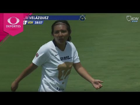 Golazo de Hireri Velázquez | Pumas 1 - 0 Veracruz | Jornada 3 - Liga MX Femenil | Televisa Deportes
