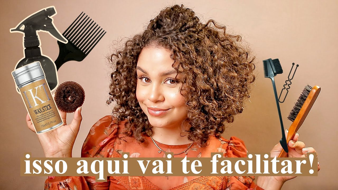 Itens INDISPENSÁVEIS para você fazer PENTEADOS no seu cabelo cacheado! ✨