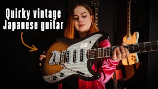 Video thumbnail for New Guitar Day: Teisco YG-6 (First VINTAGE GUITAR in my collection) by Dressed In Black