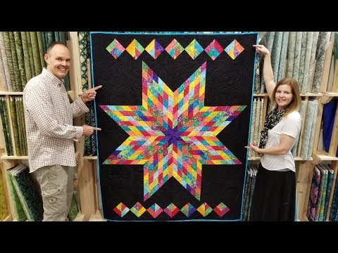 FREE PATTERN + One Jelly Roll = Lone Star Quilt!