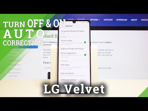 How to Activate Auto-Correction in LG Velvet – Keyboard Settings