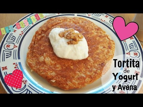 Tortita de Yogurt y Avena (Desayuno Saludable)
