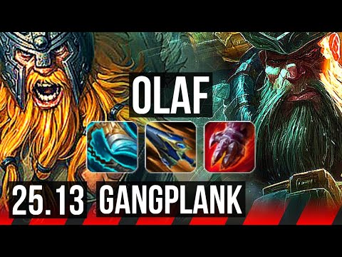 OLAF vs GANGPLANK (TOP) | EUW Master | 25.13