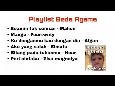 Kumpulan lagu cinta beda agama | beda keyakinan | perfe☪️✝️