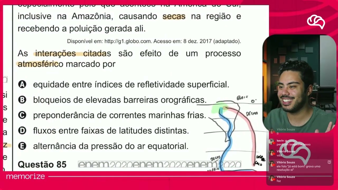 Resolução em Vídeo — Questão 84 ENEM 2020 PPL