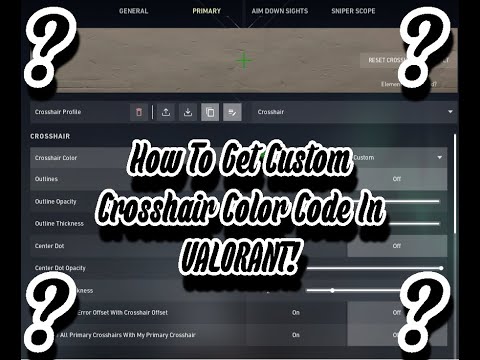 New VALORANT Custom Crosshair Color Tutorial! Episode 5 Act 2 | Patch 5.04