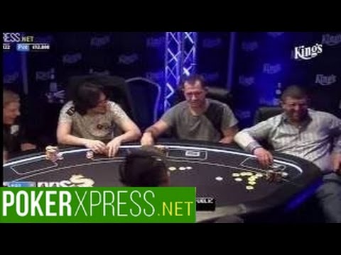 Dan „Jungleman“ Cates versucht, den reichen Geschäftsmann Leon Tsoukernik vor dem Flop zu versche...