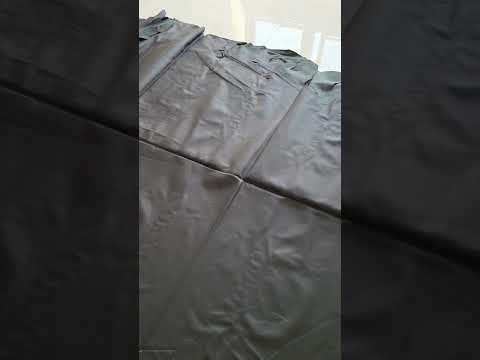 8mm upholstery black finished leather