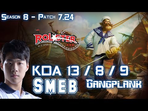 KT Smeb GANGPLANK vs ILLAOI Top - Patch 7.24 KR Ranked
