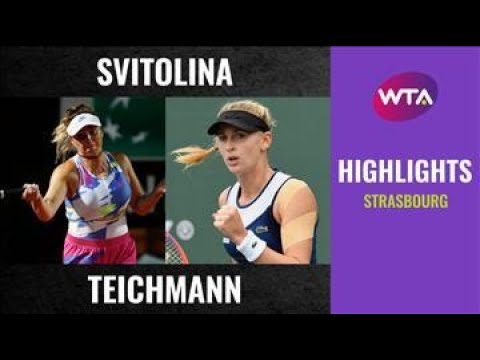 Теннис Elina Svitolina vs. Jil Teichmann | 2020 Strasbourg Quarterfinal | WTA Highlights