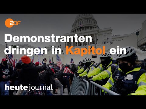 Eskalation in Washington nach Eindringen von Demonstranten in Kapitol | heute journal spezial