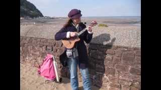 Minehead West Somerset sea front tourism entertainment from musicians busking