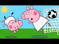 Peppa And George Playing Football Peppa Pig Fanmade Coloring Story