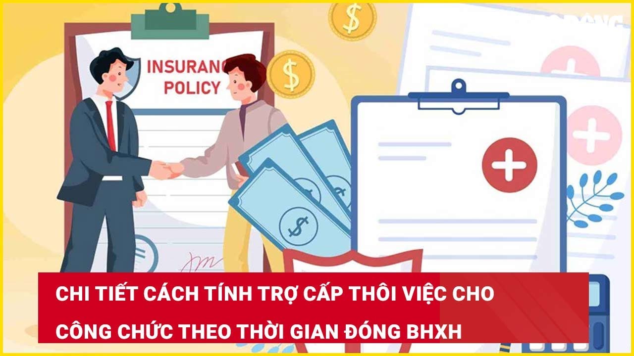 Chi tiết cách tính trợ cấp thôi việc cho công chức theo thời gian đóng BHXH