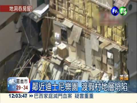 美佛州渡假屋突下陷 遊客驚逃!
