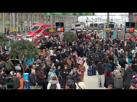 Video | Holiday rush at Gare de Lyon as crowds leave Paris before Christmas | AFP