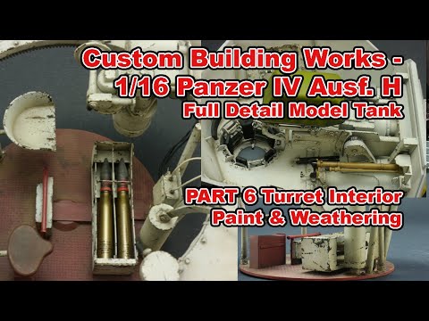Custom Building Works - 1/16 German Tank Panzer IV Ausf. H Trumpeter (Part 6 Turret Interior Build)